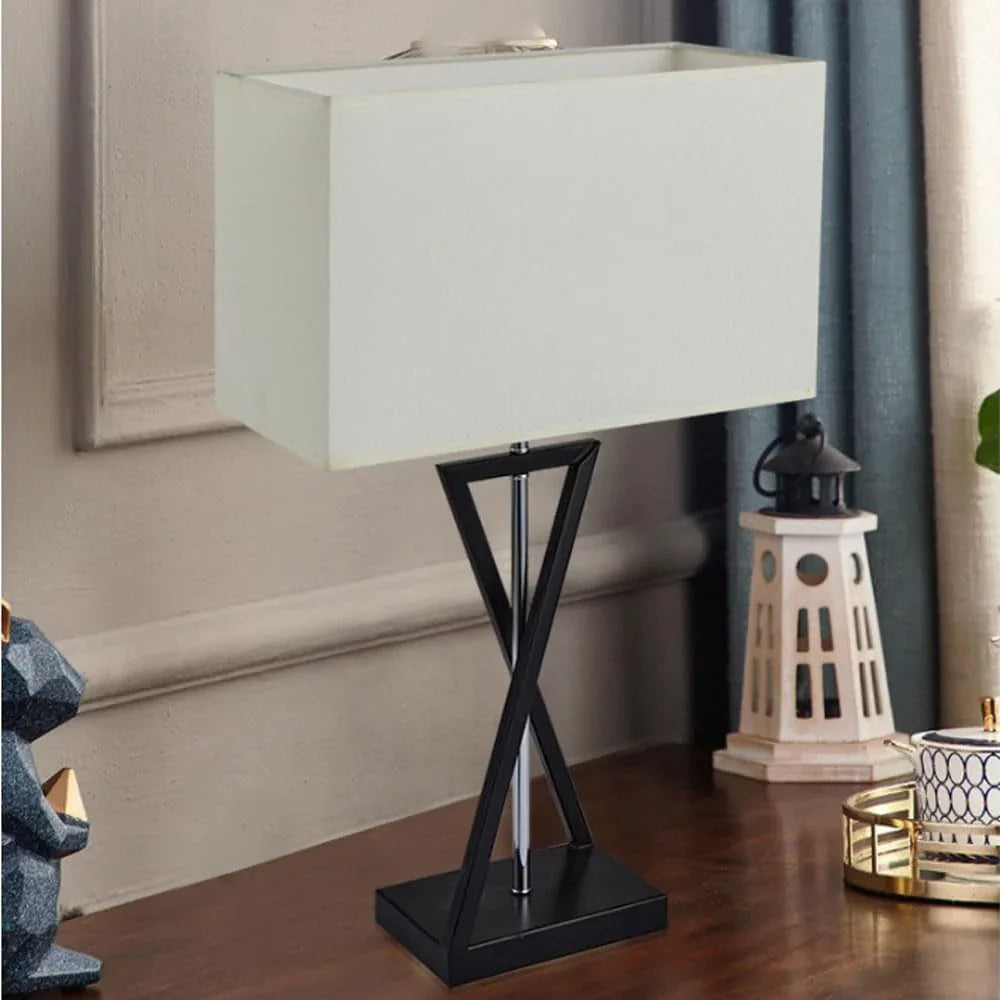 Audara-Simple Luxury Office Study Room Living Room Desk Light Bedroom Bedside Dormitory Desk Lamp Modern Scandinavian Fabric Metal Table Lamp Villa Restaurant B&B Hotel Front Desk Lighting Fixture