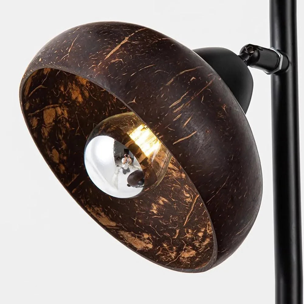 Audara-Creative Art Bedroom Bedside Desk Light Unique Elegant Walnut Coconut Shell Desk Lamp Living Room Counter Study Table Lamp Sample Room Backdrop Showroom Villa Lighting Fixture