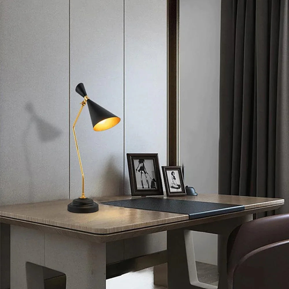 Audara-Modern Creative Bedroom Bedside Reading Desk Light Fashion Personalized Adjustable Angle Metal Desk Lamp Warehouse Living Room Workstation Study Room Table Lamp Dormitory Bar Lighting Fixture