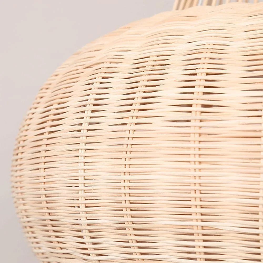 Audara-22in Woven Rattan Pendant Light Bohemian & Wabi-Sabi Style Multi-Functional Ceiling Light Fixture Suitable for Bedrooms, Hotels, Study Rooms, Dining Areas, Entryways, and More Retro Lamp