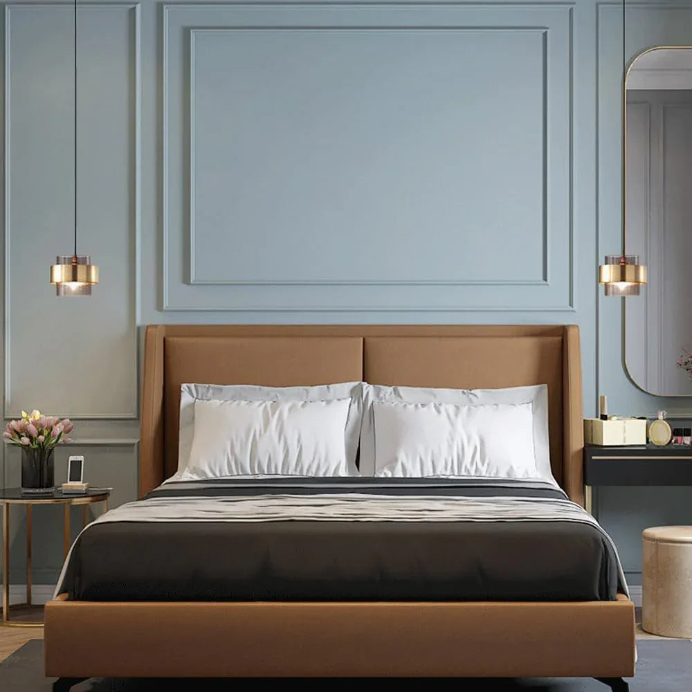Audara-7-inch Minimalist Glass Pendant Lights Easily Complement Various Decor Styles and Can Be Installed in Bedrooms, Living Rooms, Dining Rooms, Kitchen Islands, Cafes, Offices, and More.
