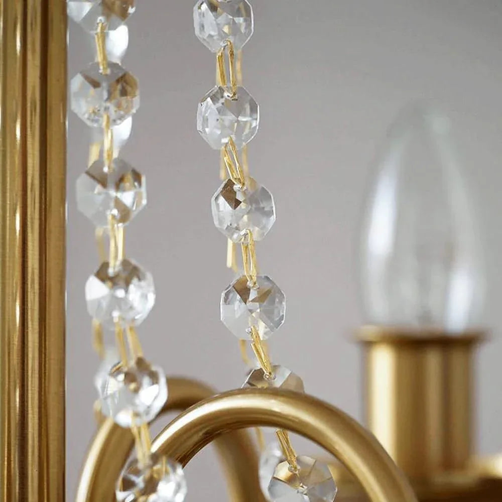 Audara-18-inch Crystal Chandeliers Can Be Installed in Various Spaces Such As Bedrooms, Hotels, and Kitchen Islands. Glass Round Chandelier for Living Room in Minimalist European Style.