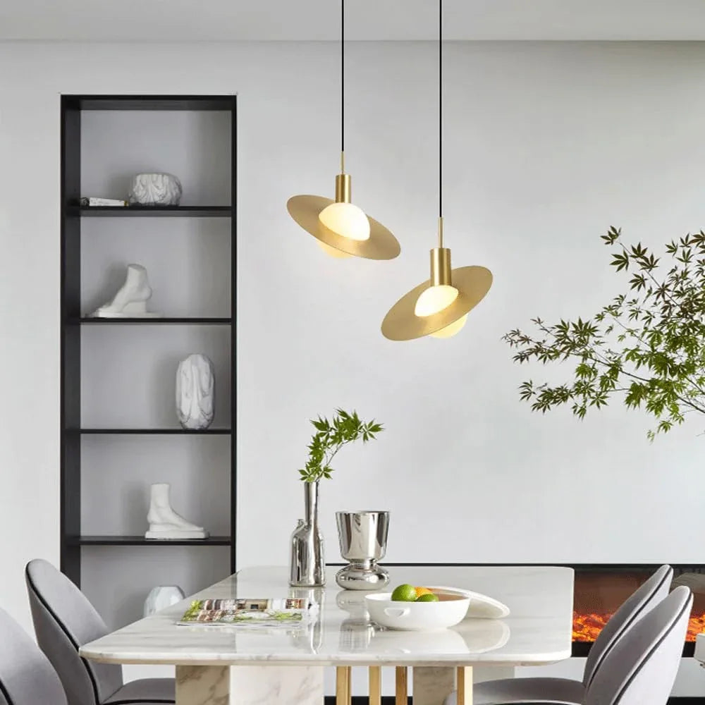 Audara-Crystal Pendant Light, 8.6 Inches, Bohemian Style, Minimalist Design, Multi-Style Lighting Fixture Suitable for Living Rooms, Cafes, Dining Rooms, Kitchen Islands, and Entryways