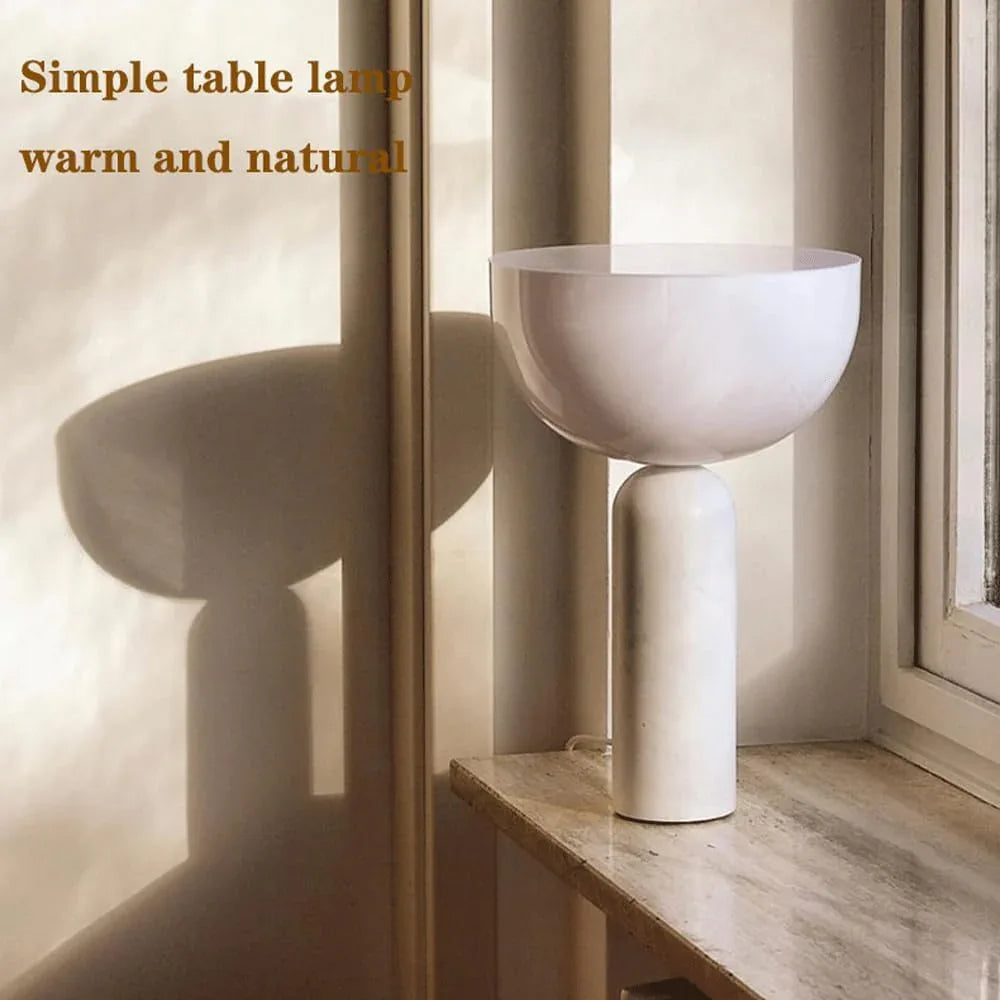 Audara-Scandinavian Minimalist Bedroom Bedside ReadDesk Light Creative Design Glass Marble Desk Lamp Living Room Counter Study Office Table Lamp Hotel Front Desk B&B Clubhouse Lighting Fixture