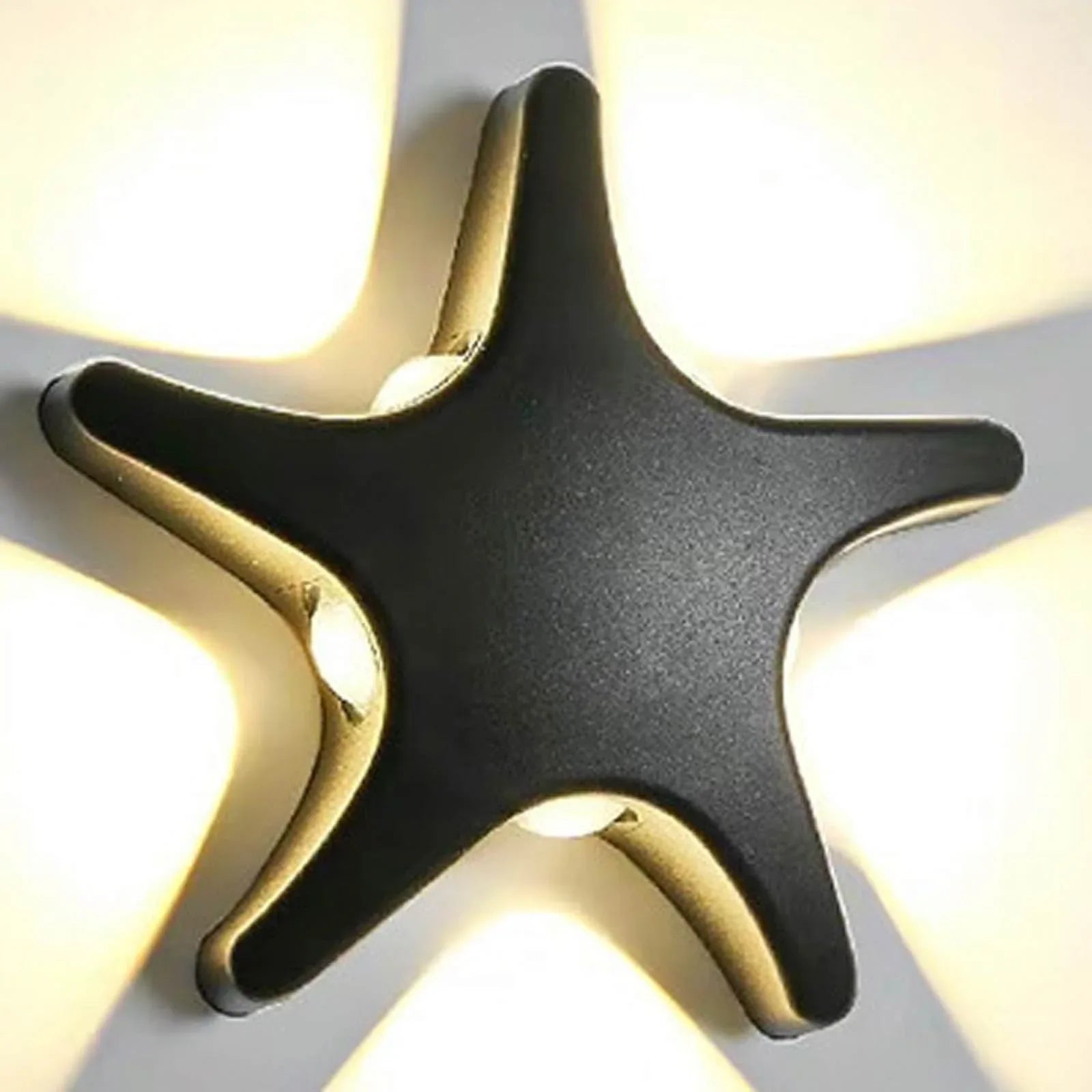 Audara-Outdoor Wall Sconce Creative Star IP65 Waterproof Wall Light Standing Corridor LED Wall Lamp Modern Garden Wall Light Fixtures C