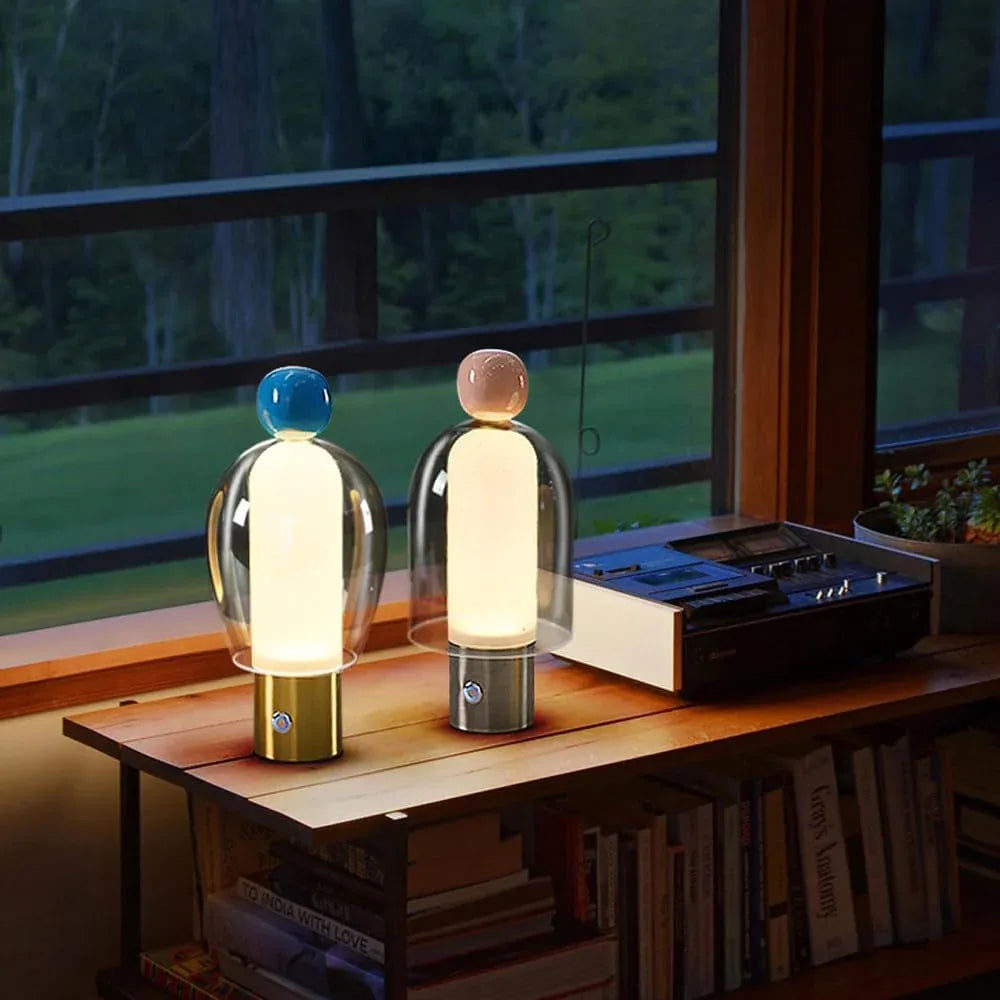 Audara-Creative Designer Model Office Living Room Study Desk Light Modern Luxury Glass Desk Lamp Bedroom Bedside Apartment Villa Table Lamp Cafe Mall Children's Room Lighting Fixture