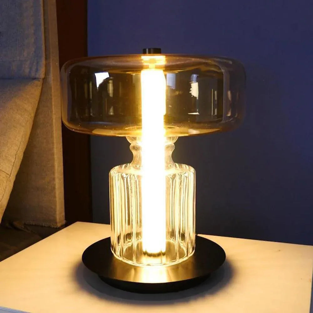 Audara-Nordic Modern Living Room Next to Sofa Desk Light Simple Luxury Metal Glass Desk Lamp Farmhouse Cafe Hotel Lighting Fixture Bedroom Bedside Study Reading Writing Table Lamp