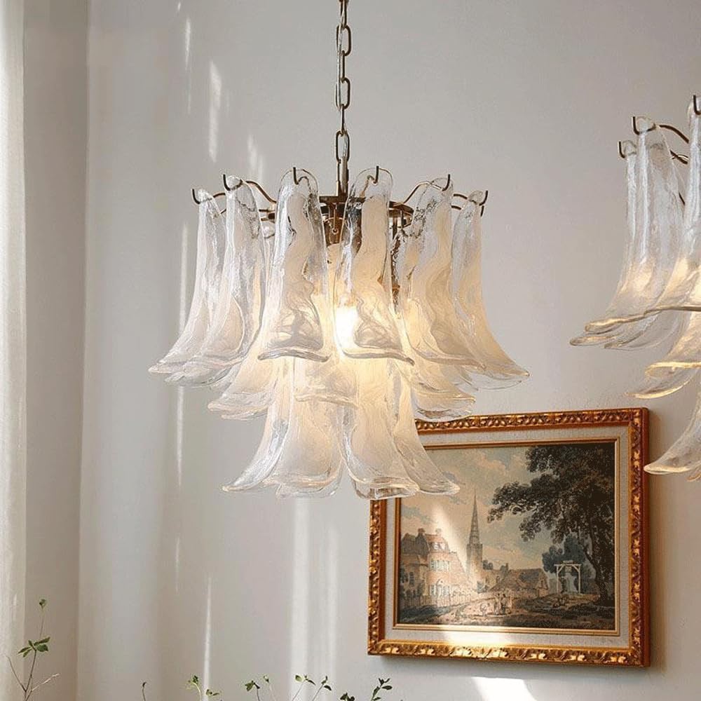 Audara-16-inch Crystal Chandeliers Can Be Installed in Various Spaces Such As Bedrooms, Hotels, and Kitchen Islands. Small Chandelier for Living Room in Minimalist European Style.