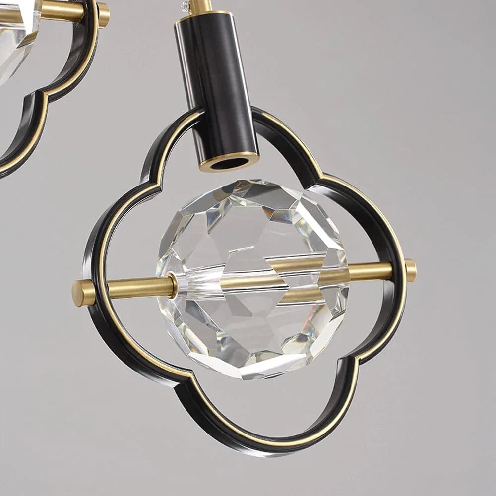 Audara-Crystal Pendant Light, 9-inch Style, Modern and Luxurious Design, Suitable for Various Locations Such As Hotels, Restaurants, and Kitchen Islands. Also Suitable for Bedrooms.