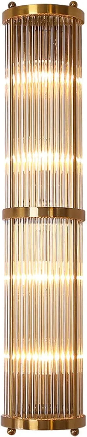 Audara-Golden Linear Wall Light Hotel Lobby Crystal Wall Sconce American Luxury Banquet Hall Lobby Wall Lamp Corridor Staircase Bedroom Wall Light Fixtures