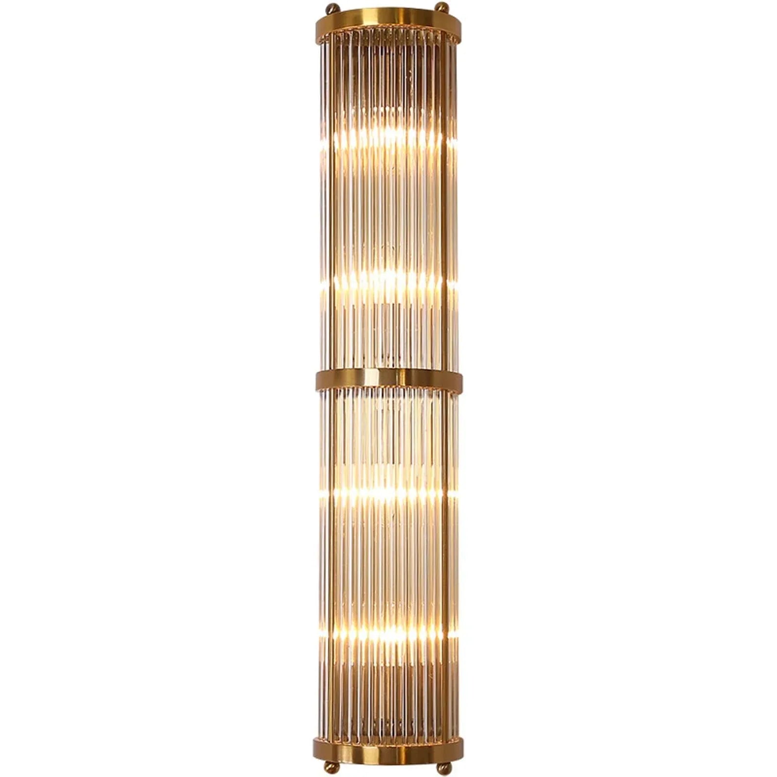 Audara-Golden Linear Wall Light Hotel Lobby Crystal Wall Sconce American Luxury Banquet Hall Lobby Wall Lamp Corridor Staircase Bedroom Wall Light Fixtures