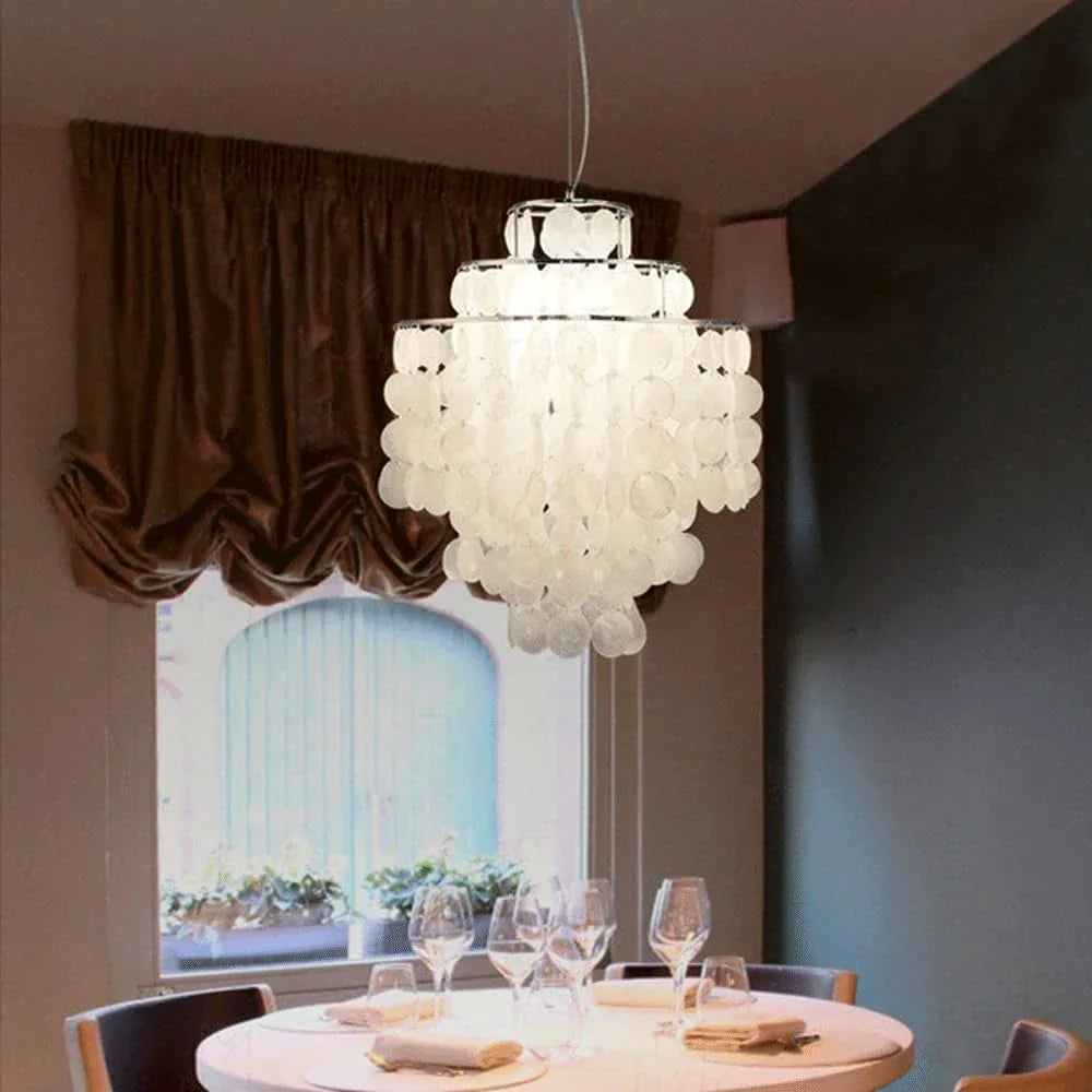 Audara-13-inch Crystal Chandeliers Round-Shaped European Modern Chandeliers Suitable for Living Rooms, Bedrooms, Studies, Dining Rooms, Hotels, Kitchens, and Island Ceiling Lights