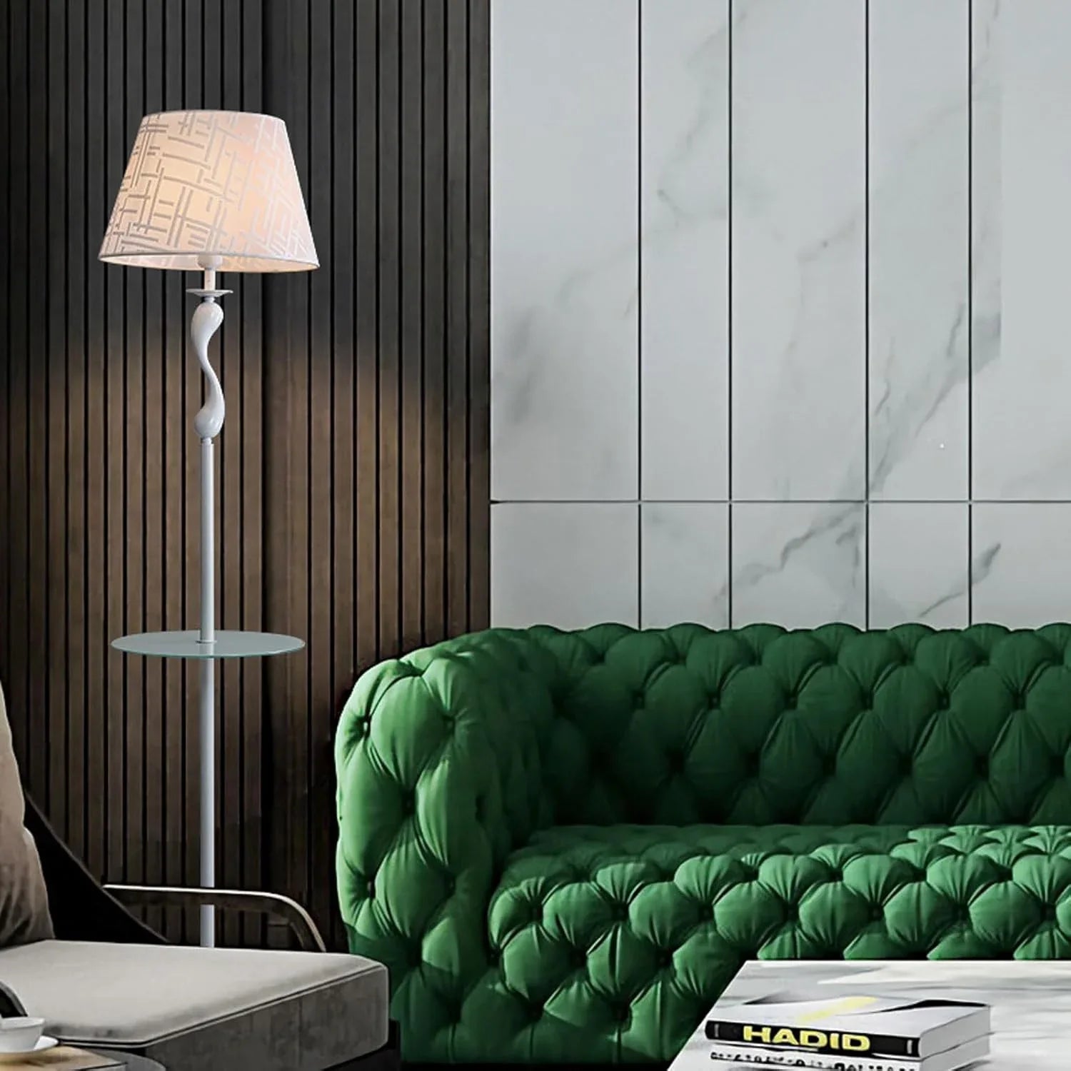 Audara-Creative Study Office Floor Lamp Simple Handmade Fabric Standing Lamp H63” Living Room Sofa Beside Bedroom Bedside Torchiere Farmhouse Club Restaurant Hotel Decoration Lighting Fixture