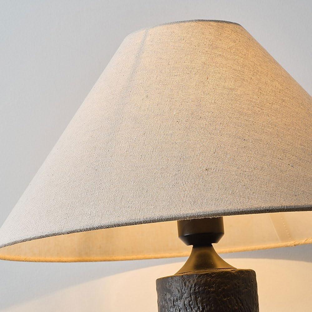 Audara-Vintage Wabi-Sabi Style Folk House Farmhouse Desk Light Japanese Fabric Ceramic Desk Lamp Club Dining Room Coffee Shop Lighting Fixture Sample Room Backdrop Bedroom Study Room Table Lamp