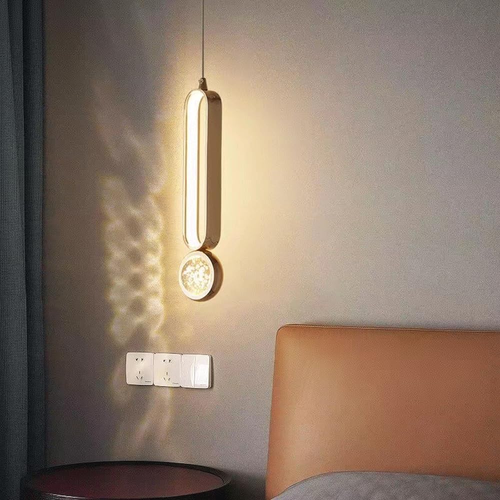 Audara-French-style Romantic Bubble Crystal Pendant Light, Minimalist Bedroom Bedside Decorative Lamp, A Clever Blend Of Bohemian And Other Styles, Suitable For Dining Room, Living Room, Entryway, Etc
