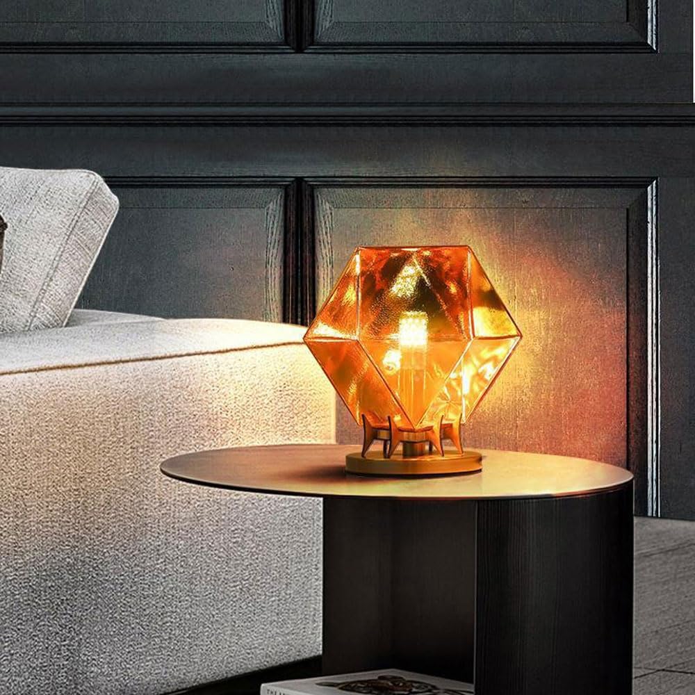 Audara-Scandinavian Simple Bedroom Study Desk Light Creative Geometric Metal Desk Lamp Living Room Sofa Beside Bed Table Lamp Farmhouse Club Coffee Shop Dining Room Lighting Fixture