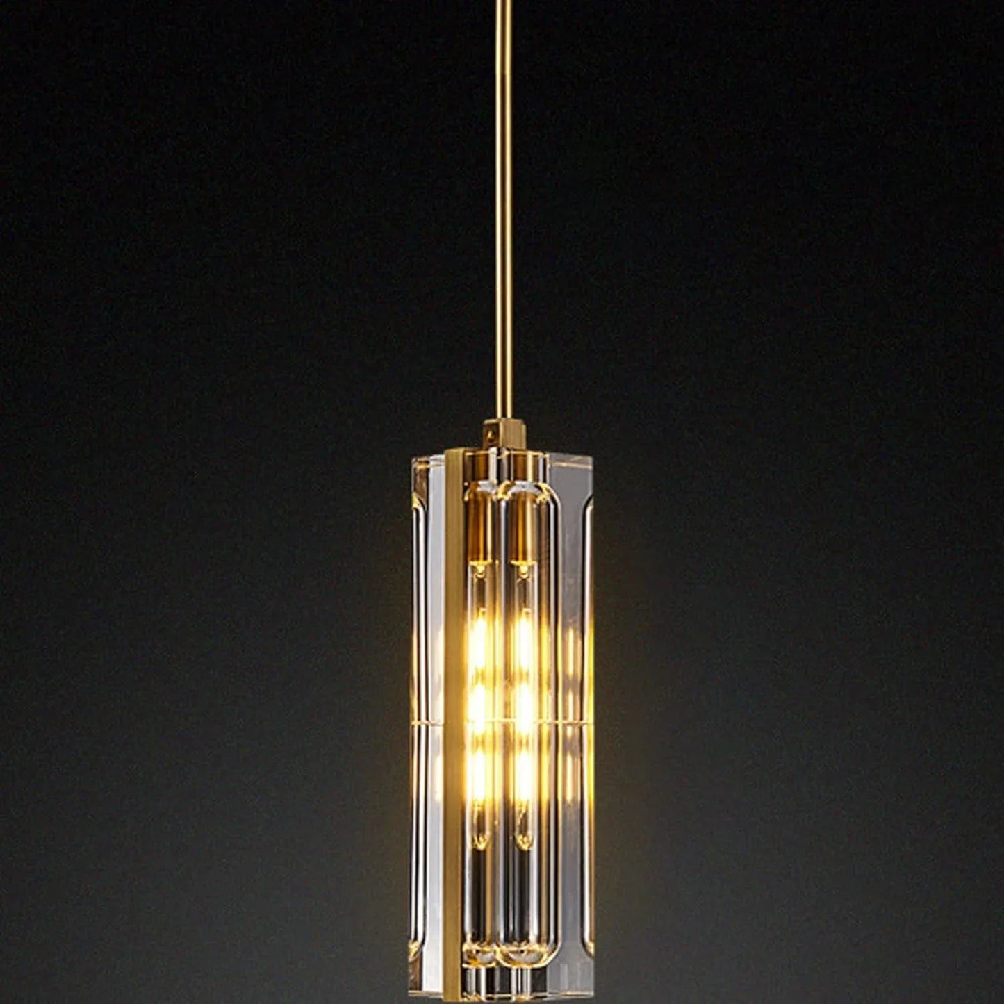 Audara-Crystal Pendant Light, A Modern And Understated Luxury Style 2.7-inch Pendant Lamp, Suitable For Various Lighting Scenarios Such As Bedrooms Studies, Restaurants, Entryways,cafes, And Kitchen I