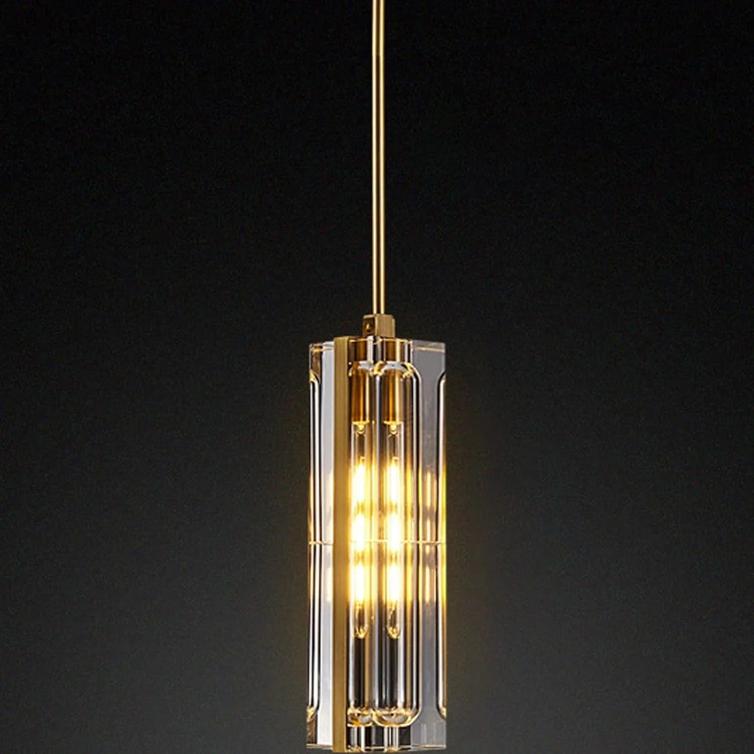 Audara-Crystal Pendant Light, A Modern And Understated Luxury Style 2.7-inch Pendant Lamp, Suitable For Various Lighting Scenarios Such As Bedrooms Studies, Restaurants, Entryways,cafes, And Kitchen I