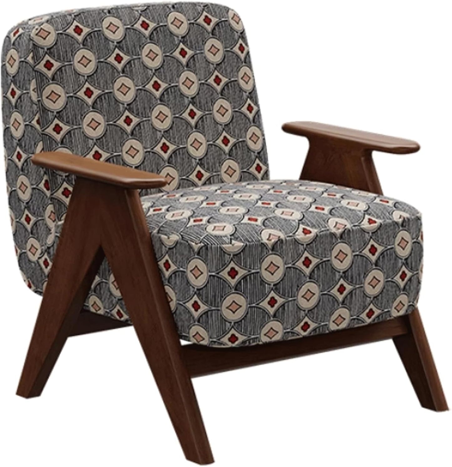 Audara-Deep Blue Soft Cushion Living Room, Casual Arm Chair, 30 Inch Thick Backrest, Single Bench, Spring Cushion Inside, Living Room Furniture Suitable for Balcony, Study Room, Hotel