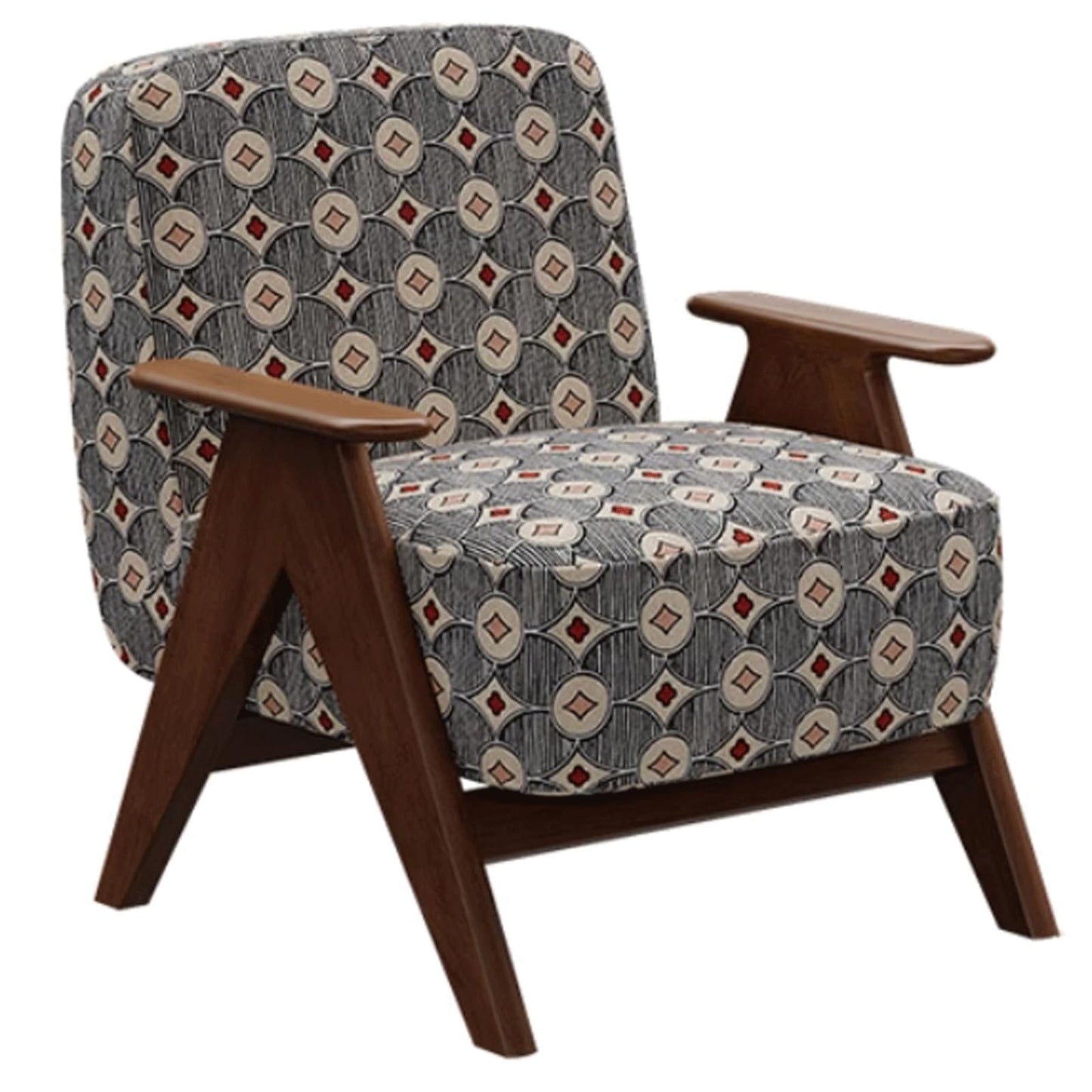 Audara-Deep Blue Soft Cushion Living Room, Casual Arm Chair, 30 Inch Thick Backrest, Single Bench, Spring Cushion Inside, Living Room Furniture Suitable for Balcony, Study Room, Hotel