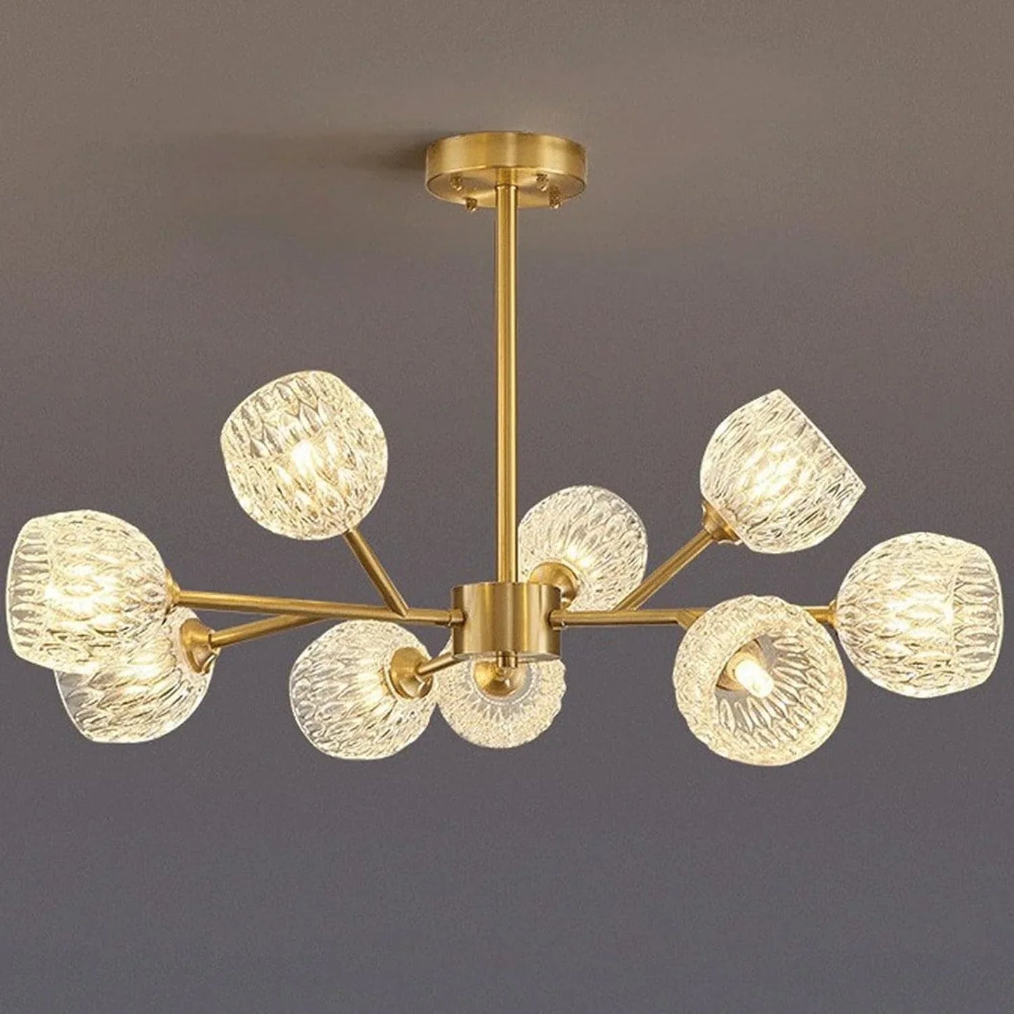 Audara-32-inch Crystal Chandeliers European Modern-Style Chandeliers for Living Rooms, Bedrooms, Studies, Hotels, and Kitchen Islands Ceiling Light Glass Chandelier