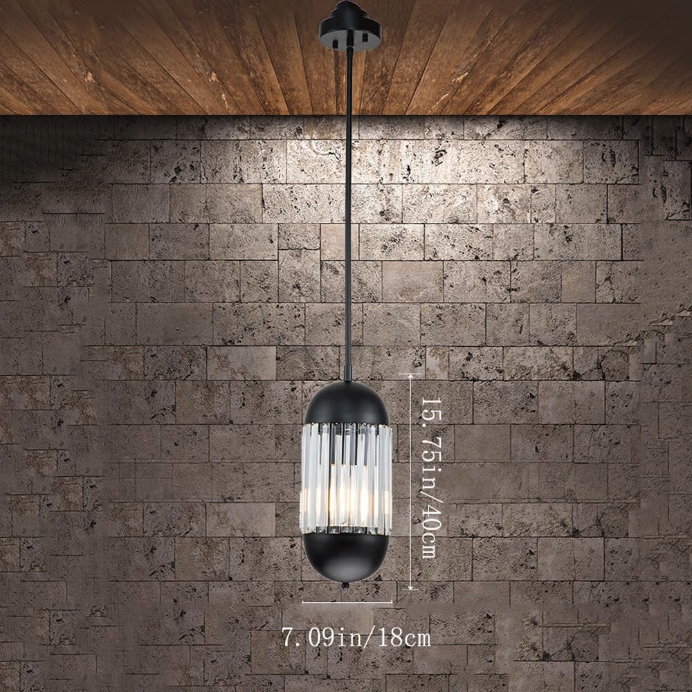 Audara-Glass Pendant Lights, Modern and Luxurious Style, 7-inch Pendant Lamp, Suitable for Various Lighting Scenarios Such As Bedrooms, Dining Rooms, Entryways, and Kitchen Islands