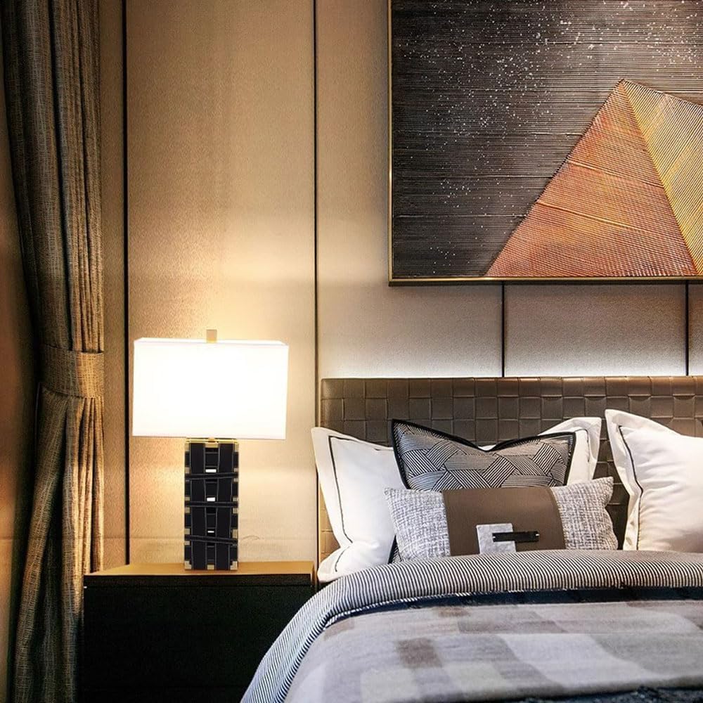 Audara-New Chinese Light Luxury Leather Fabric Desk Light Fashion Designer Hotel Front Desk Coffee Shop Desk Lamp Farmhouse Villa Club Table Lamp Living Room Bedroom Decoration Lighting Fixture