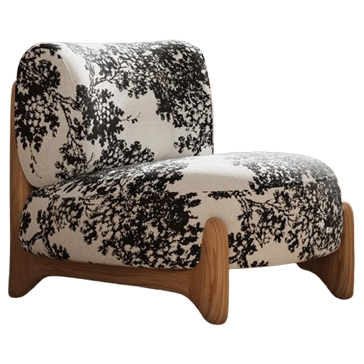 Audara-29 inch Single Person Living Room Chairs, no armrests, high-end Wooden barcalounger Reclaimer, Black Frosted Velvet Fabric, Suitable for lounges, Living Rooms, Balconies and Other Places.