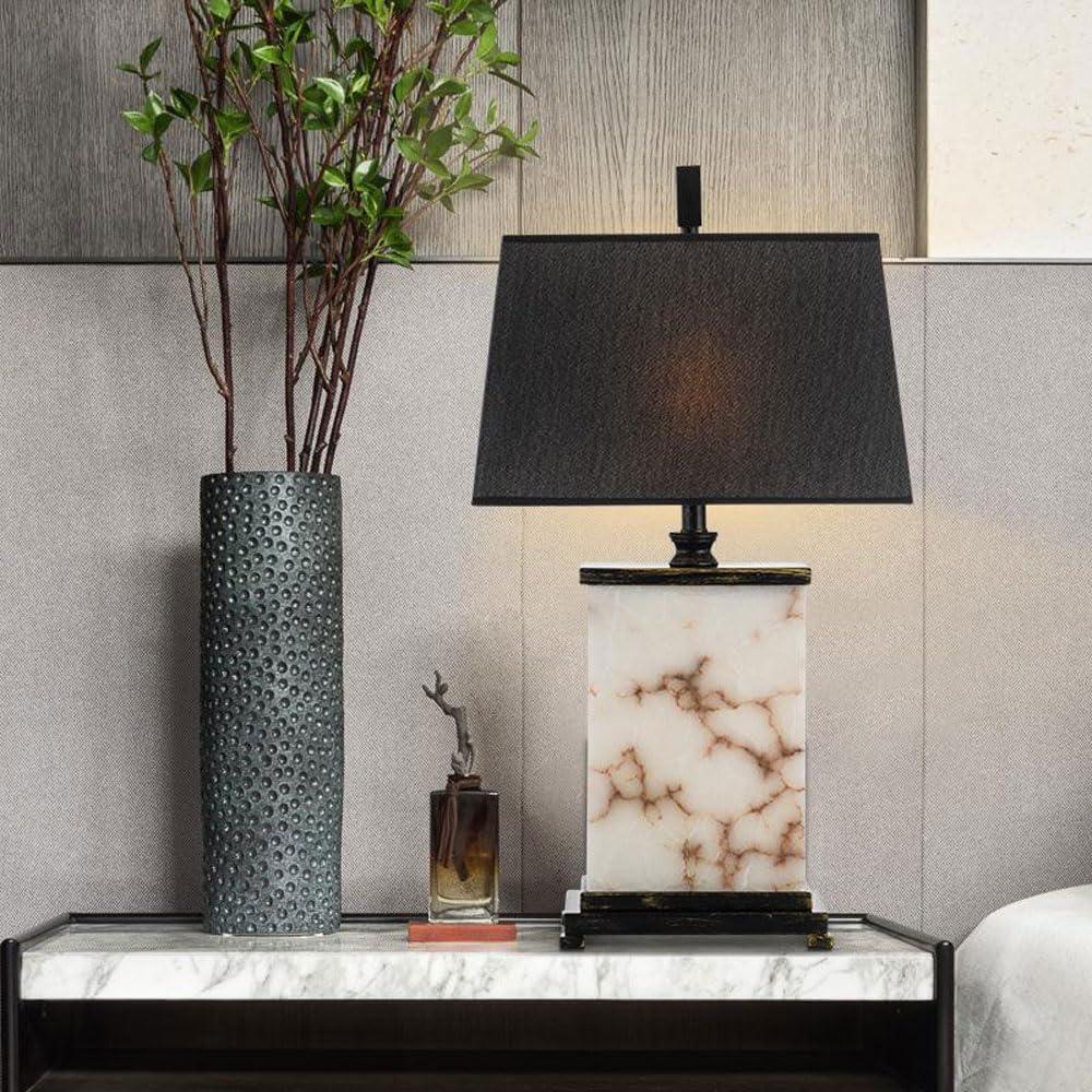 Audara-Creative Simple Bed Head Desk Light Retro Elegant Old Made Marble Desk Lamp Tea House Study Office Table Lamp Farmhouse Rural Villa Showroom Model House Lighting Fixture