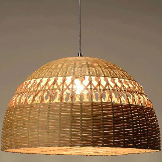 Audara-24-inch Woven Pendant Light Bohemian, Wabi-Sabi, Nordic Multi-Style Ceiling Light Fixture Retro Lamp Suitable for Bedrooms, Hotels, Study Rooms, Dining Areas, Entryways, and More