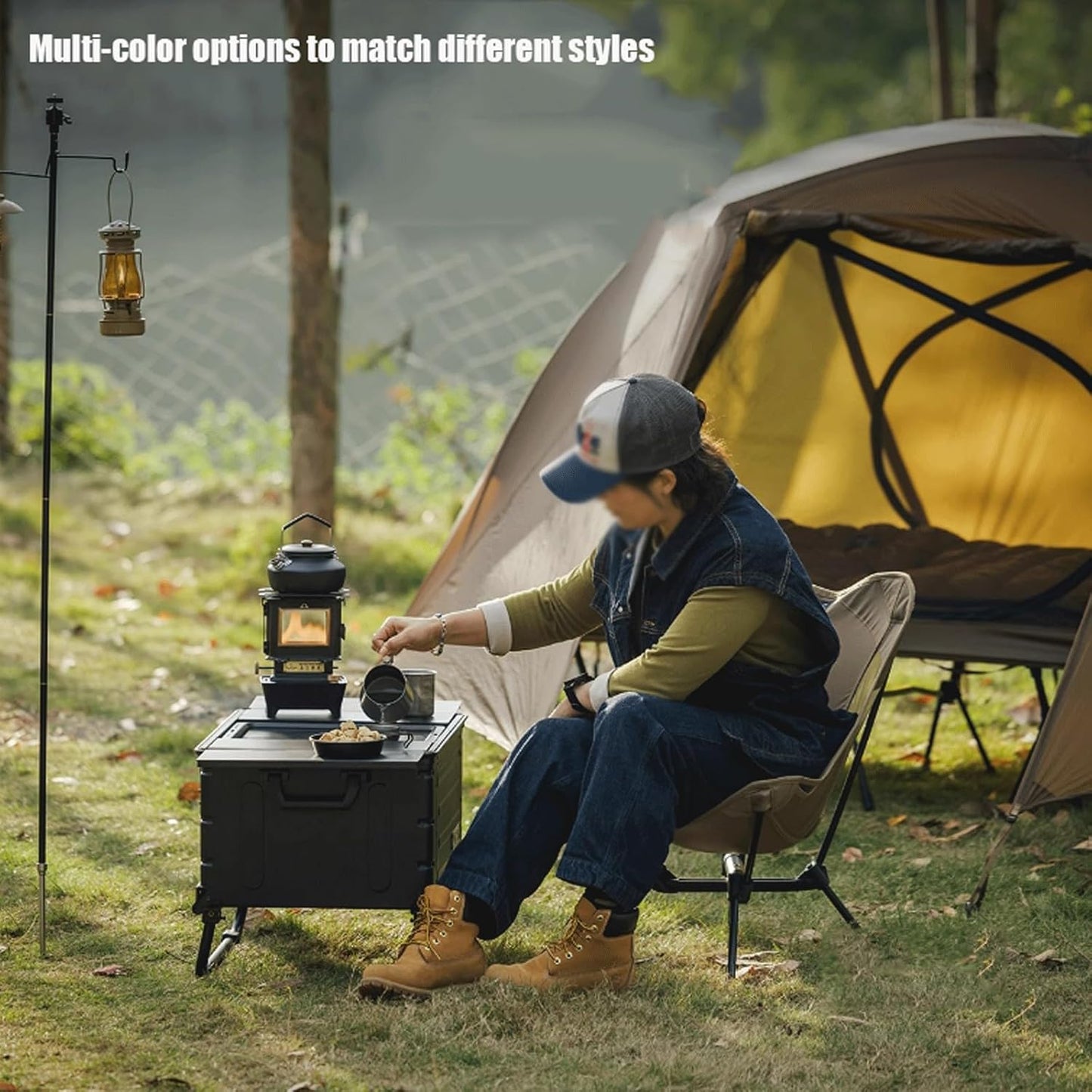 Audara-Lightweight and Comfortable Black Beach Chair Outdoor Camping Aluminum Alloy Ultra-Lightweight Dual-Purpose Folding Chair Khaki Suitable for Mountaineering and Hiking Camping Multi-Color Avail
