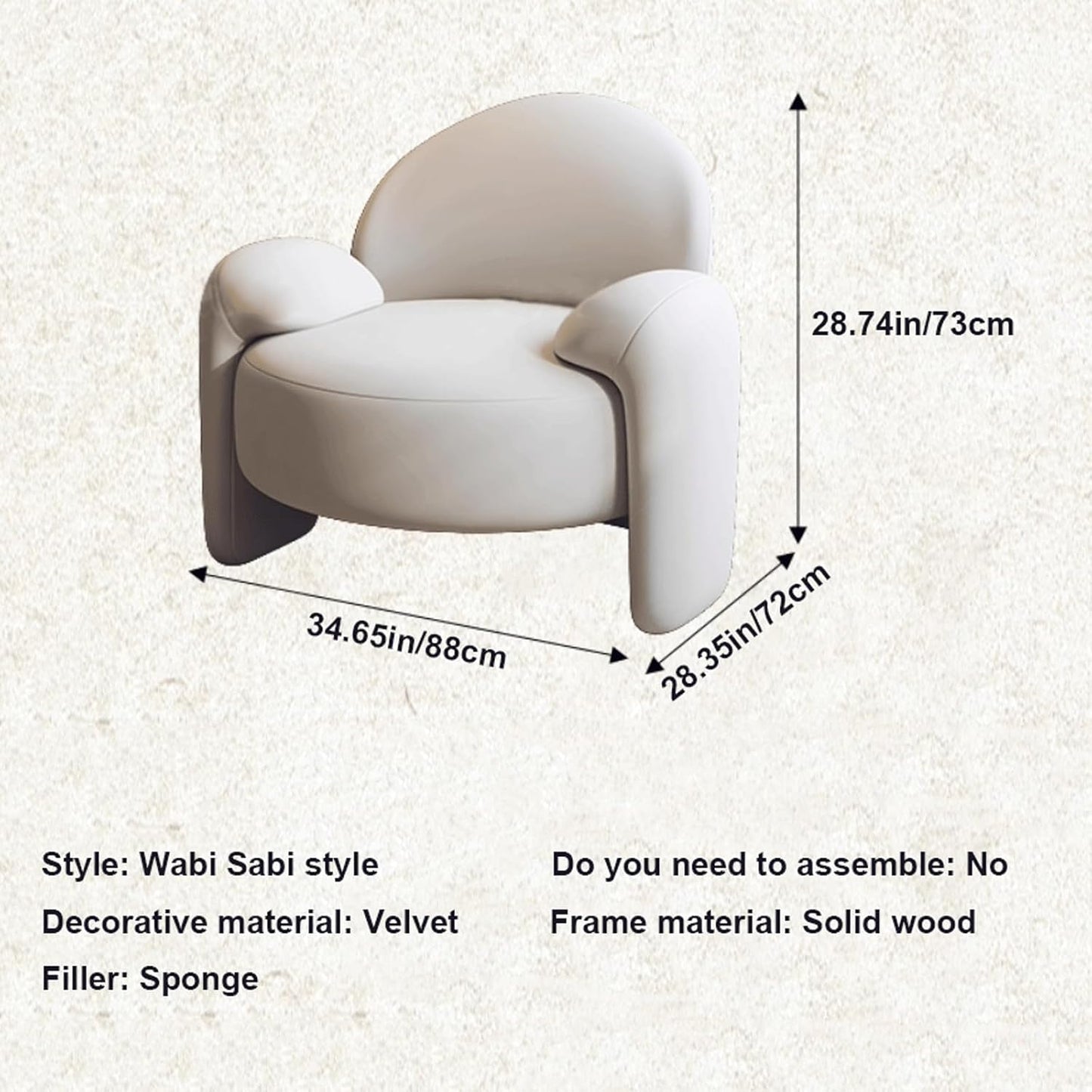 Audara-Creative Green Velvet Single Sofa Chair 29 Inch Home Leisure Backrest Armrest Sofa Reception Negotiation Chair Suitable for Beauty Salons, Offices, Hotels