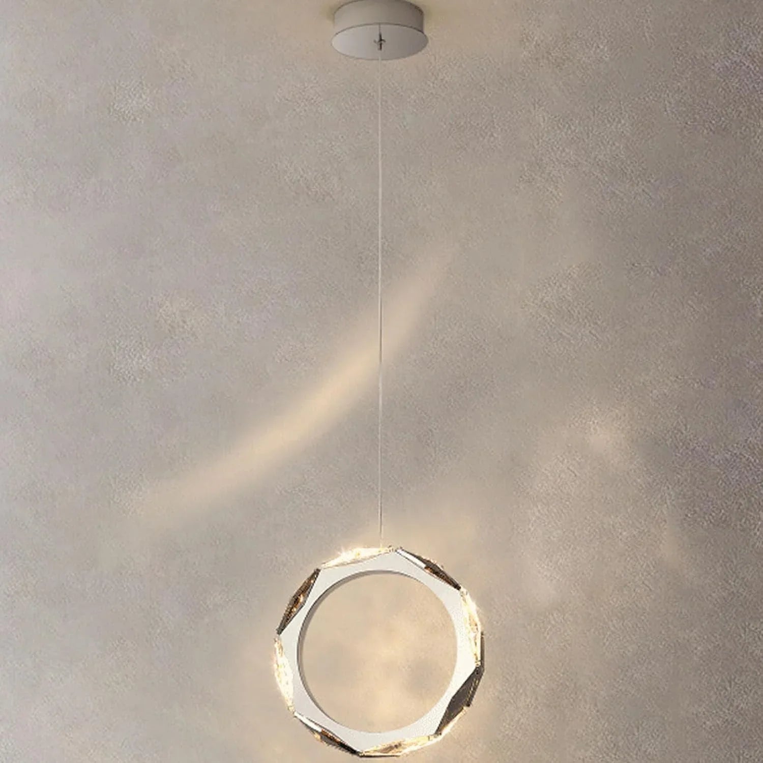 Audara-10-inch Circular Pendant Light, Bohemian Style, European Minimalist Style, Suitable for Various Ceiling Lighting Scenarios Such As Bedrooms, Hotel Rooms, Entryways, Kitchen Islands, Etc.