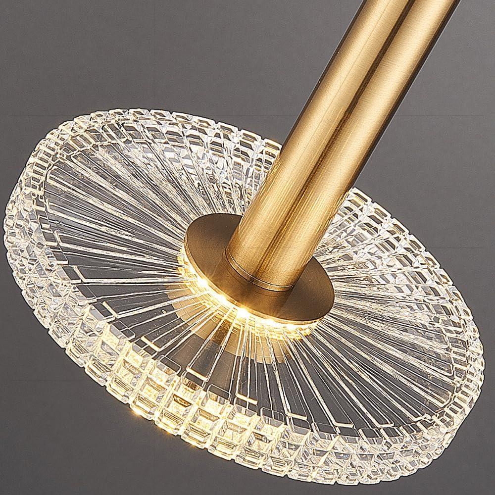 Audara-6.69-inch Crystal Pendant Light, European Modern Minimalist Style, Suitable for Installation in Various Spaces Such As Bedrooms, Hotels, Restaurant Entryways, Cafes, and Kitchen Islands.