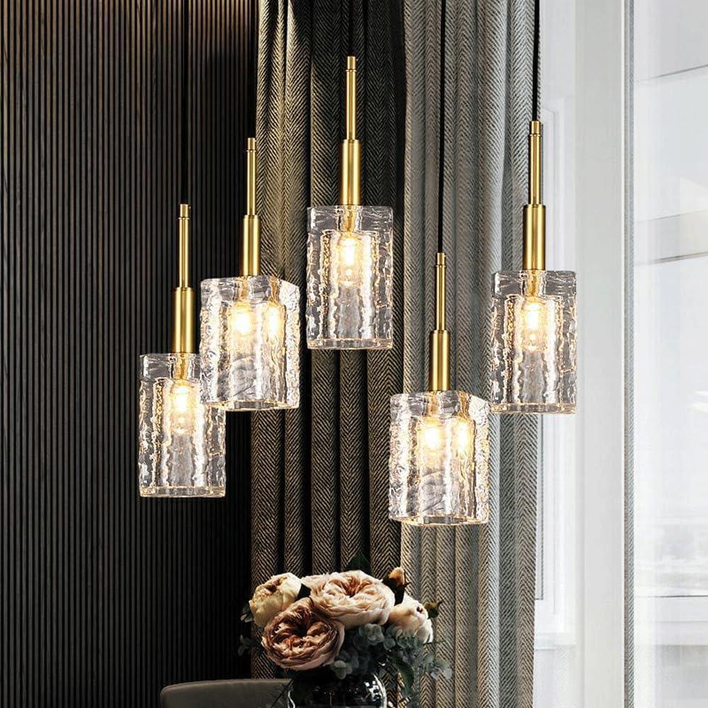 Audara-3.5-inch Small Crystal Pendant Light, Minimalist Modern Style, Bohemian Decorative Chandelier, Suitable for Various Scenarios Such As Bedrooms, Hotels, Studies, Bedside Tables, and Entryways.