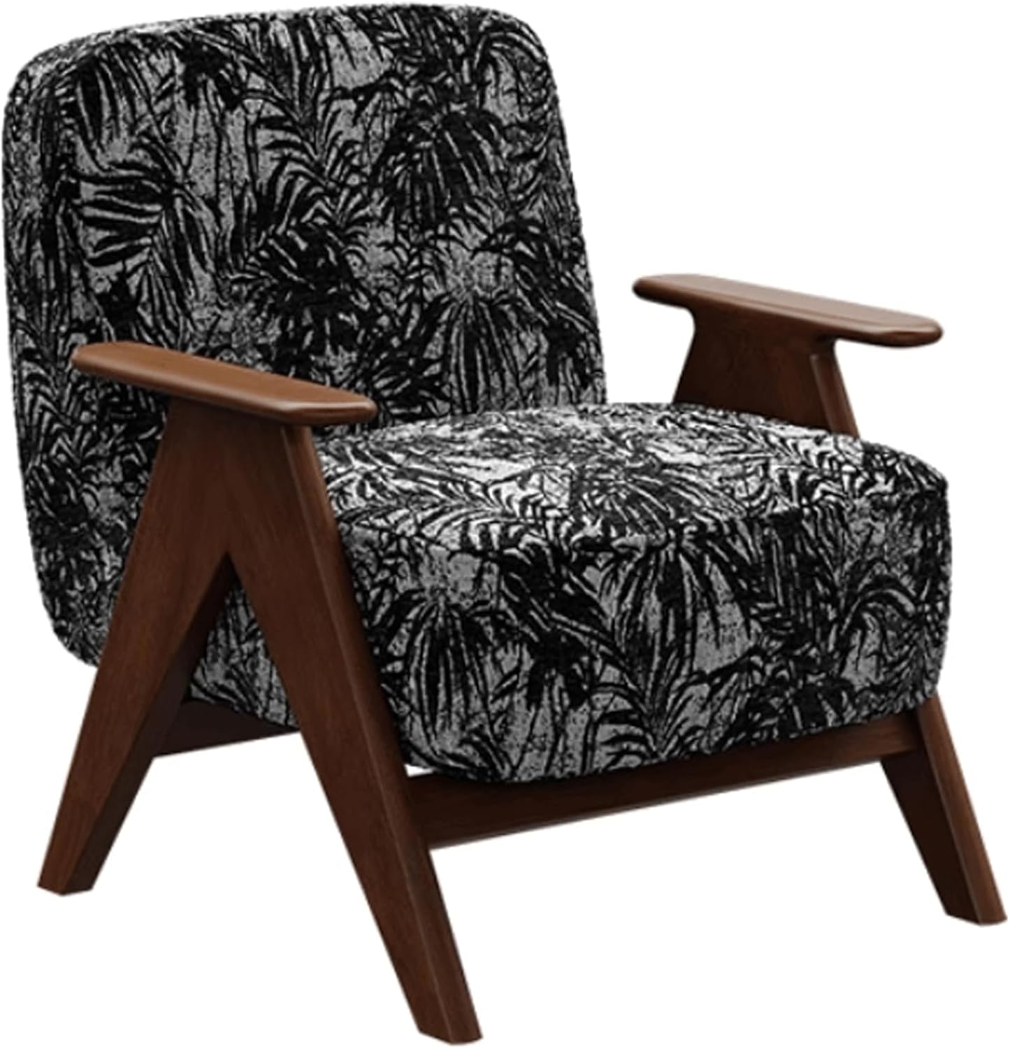 Audara-Deep Blue Soft Cushion Living Room, Casual Arm Chair, 30 Inch Thick Backrest, Single Bench, Spring Cushion Inside, Living Room Furniture Suitable for Balcony, Study Room, Hotel