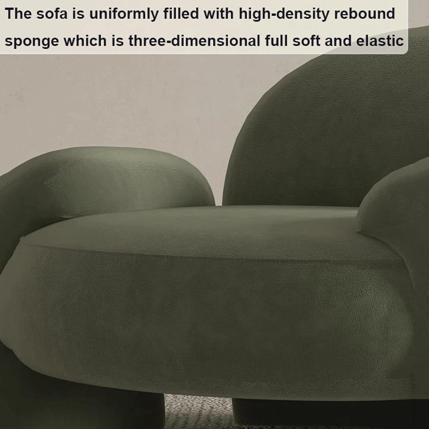 Audara-Creative Green Velvet Single Sofa Chair 29 Inch Home Leisure Backrest Armrest Sofa Reception Negotiation Chair Suitable for Beauty Salons, Offices, Hotels