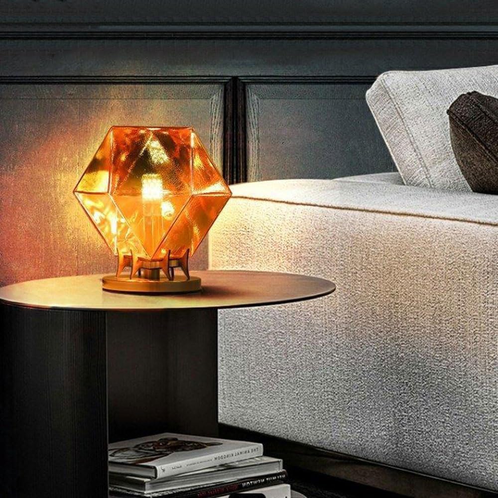 Audara-Scandinavian Simple Bedroom Study Desk Light Creative Geometric Metal Desk Lamp Living Room Sofa Beside Bed Table Lamp Farmhouse Club Coffee Shop Dining Room Lighting Fixture
