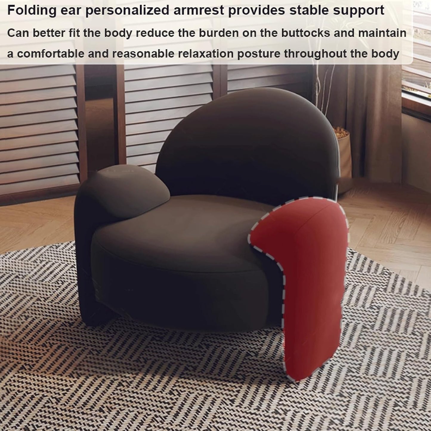 Audara-Creative Green Velvet Single Sofa Chair 29 Inch Home Leisure Backrest Armrest Sofa Reception Negotiation Chair Suitable for Beauty Salons, Offices, Hotels