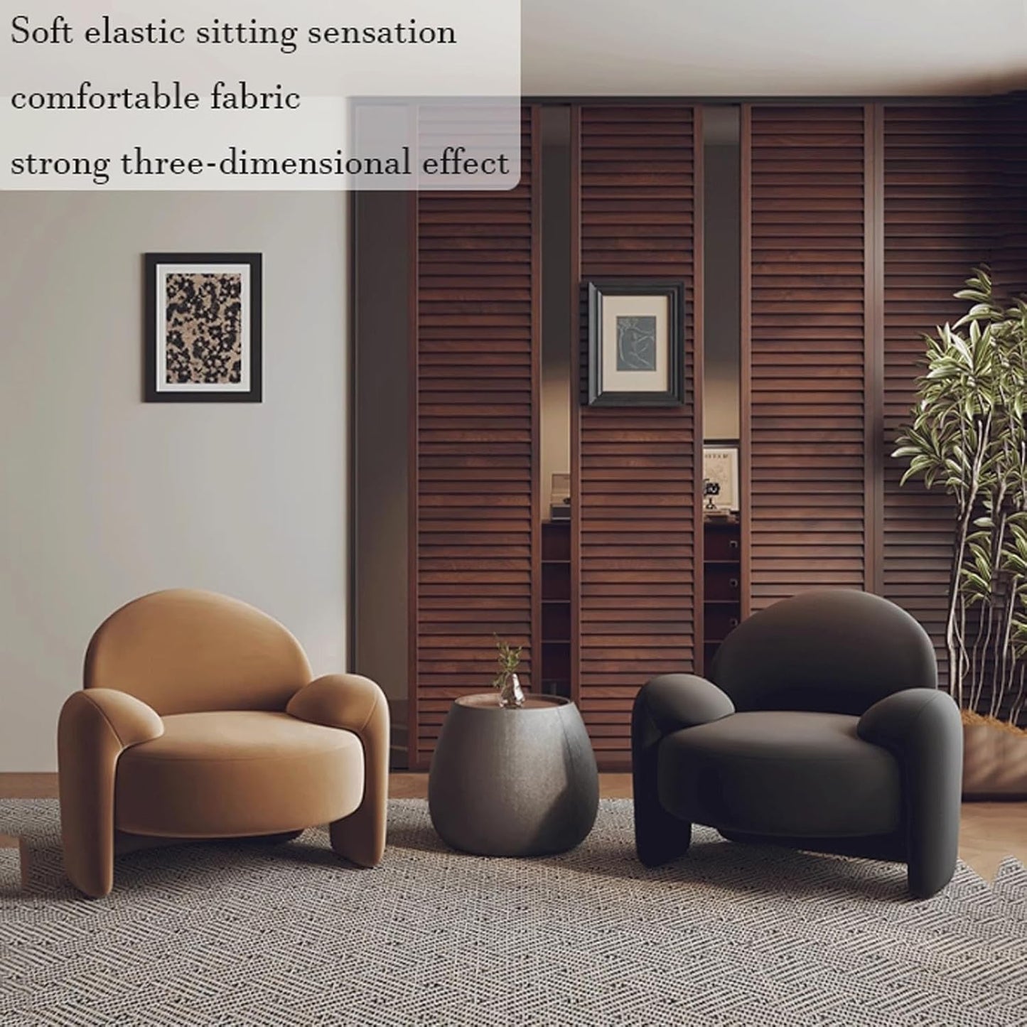 Audara-Creative Green Velvet Single Sofa Chair 29 Inch Home Leisure Backrest Armrest Sofa Reception Negotiation Chair Suitable for Beauty Salons, Offices, Hotels