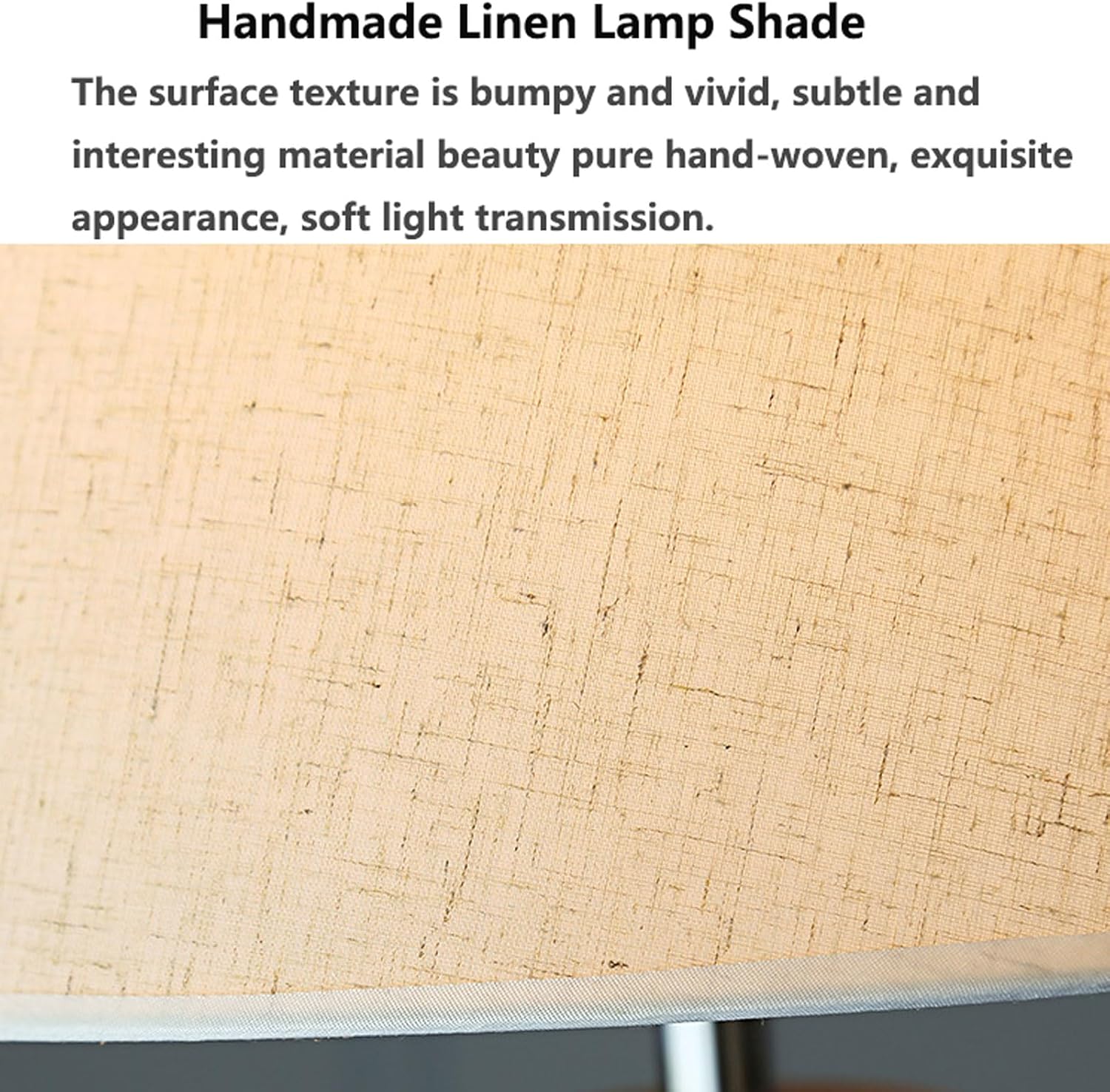 Audara-Creative Study Office Floor Lamp Simple Handmade Fabric Standing Lamp H63” Living Room Sofa Beside Bedroom Bedside Torchiere Farmhouse Club Restaurant Hotel Decoration Lighting Fixture