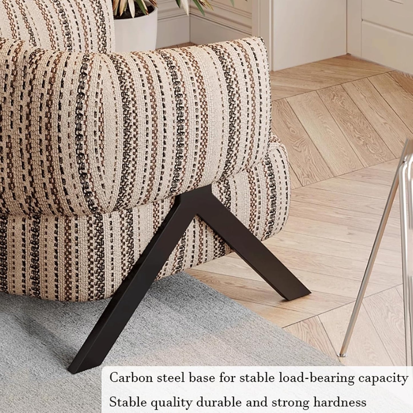 Audara-Single Person Velvet Casual Memory Foam Chair 30 Inch High-end Wingback Chair, Designed for Lazy People, with A Carbon Steel Base, Suitable for Balconies, Living Rooms, and Offices