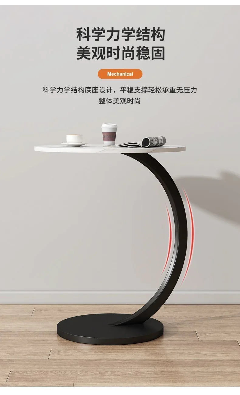Audara-客厅沙发边几卧室床头茶几网红双层置物架简约圆形角几床边小桌子