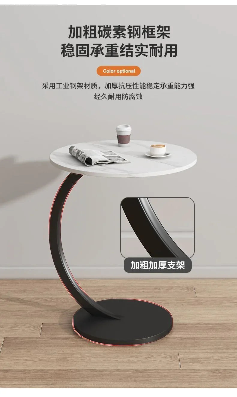 Audara-客厅沙发边几卧室床头茶几网红双层置物架简约圆形角几床边小桌子