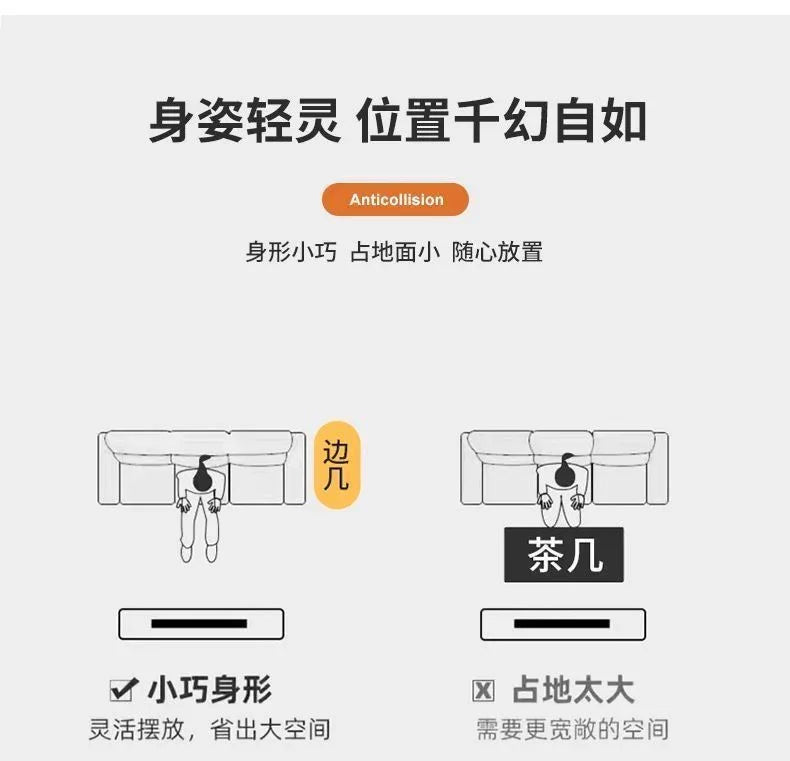 Audara-客厅沙发边几卧室床头茶几网红双层置物架简约圆形角几床边小桌子